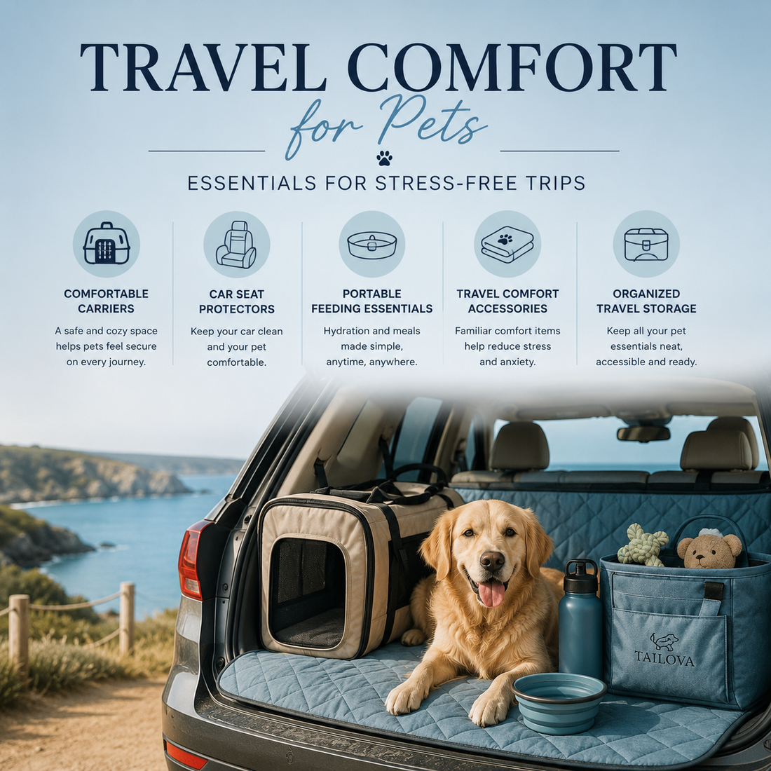 Travel Comfort for Pets: Essentials for Stress-Free Trips