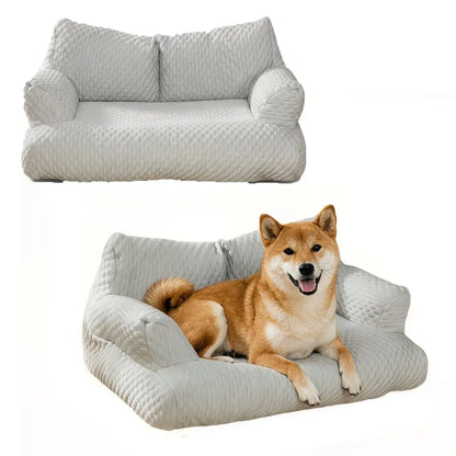 Pet Ice Silk Sofa, Summer Cooling Comfort, 22°C Temperature Drop, 5D Massage Balls, Durable Breathable, Suitable for Cats and Dogs