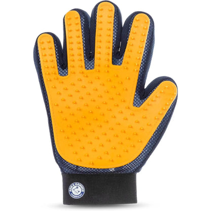 Arm & Hammer “Simply Calm” Dog Grooming Deodorizing Glove with Fragrance Transfer Technology – Scented Silicone Hand Brush for Bathing & Shedding, Sweet Lily & Vanilla Scent