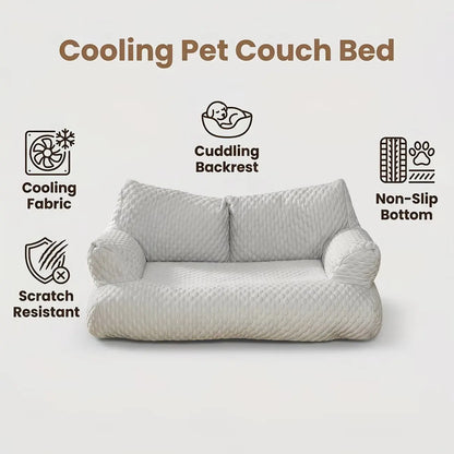 Pet Ice Silk Sofa, Summer Cooling Comfort, 22°C Temperature Drop, 5D Massage Balls, Durable Breathable, Suitable for Cats and Dogs